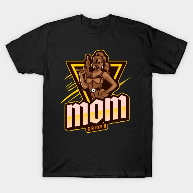 Mom Gamer Funny Gaming T-Shirt by QuirkyWay